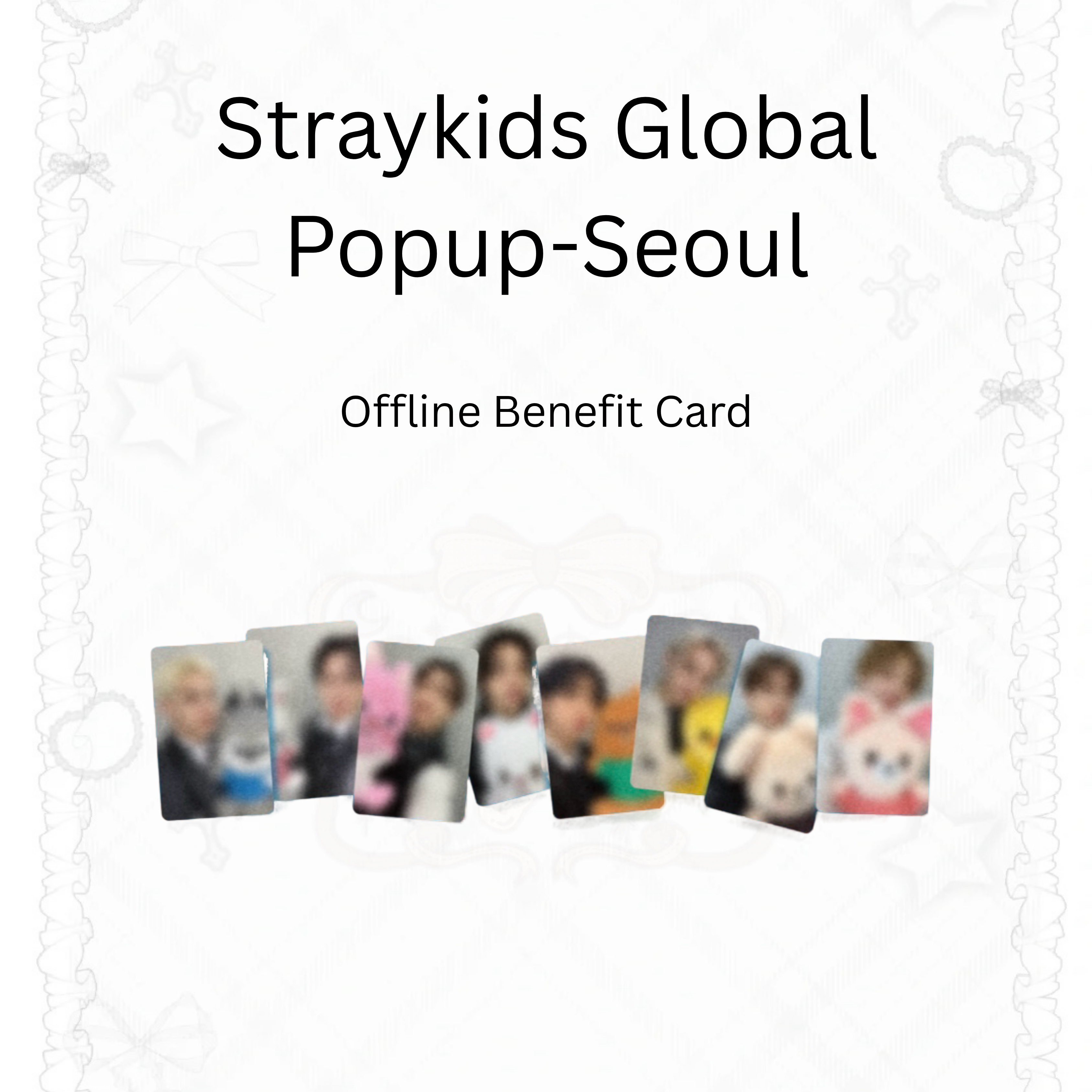 Straykids Global POP-UP Offline benefit card